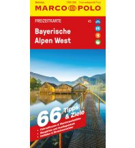 Straßenkarten MARCO POLO Freizeitkarte 45 Bayerische Alpen West 1:100.000 Mairs Geographischer Verlag Kurt Mair GmbH. & Co.