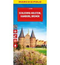 Road Maps Germany MARCO POLO Reisekarte Deutschland 01 Schleswig-Holstein 1:225.000 Mairs Geographischer Verlag Kurt Mair GmbH. & Co.