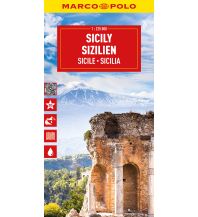 Road Maps Italy MARCO POLO Reisekarte Italien 14 Sizilien 1:225.000 Mairs Geographischer Verlag Kurt Mair GmbH. & Co.