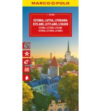 Road Maps Baltic states MARCO POLO Reisekarte Estland, Lettland, Litauen 1:750.000 Mairs Geographischer Verlag Kurt Mair GmbH. & Co.