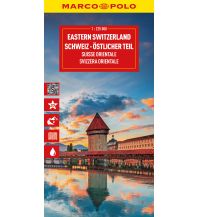 Road Maps Switzerland MARCO POLO Reisekarte Schweiz 02 Schweiz - Östlicher Teil 1:225.000 Mairs Geographischer Verlag Kurt Mair GmbH. & Co.