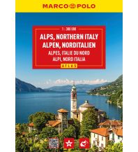 Road & Street Atlases MARCO POLO Reiseatlas Alpen, Norditalien 1:300.000 Mairs Geographischer Verlag Kurt Mair GmbH. & Co.
