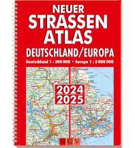 Road & Street Atlases Neuer Straßenatlas Deutschland/Europa 2024/2025 Naumann & Göbel Verlag