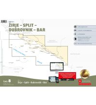 Seekarten Kroatien und Adria Sportbootkarten Satz 8: Adria 2 (Ausgabe 2023/2024) Delius Klasing Verlag GmbH