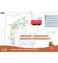 Seekarten Nordsee und Ostsee Sportbootkarten Satz 6: Limfjord - Skagerrak - Dänische Nordseeküste (Ausgabe 2024/2025) Delius Klasing Verlag GmbH