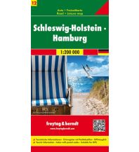 f&b Straßenkarten f&b Auto + Freizeitkarte 12, Schleswig-Holstein - Hamburg 1:200.000 Freytag-Berndt und ARTARIA
