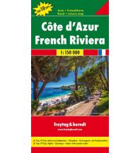 f&b Straßenkarten freytag &  berndt Auto + Freizeitkarte Frankreich, Côte d'Azur 1:150.000 Freytag-Berndt und ARTARIA