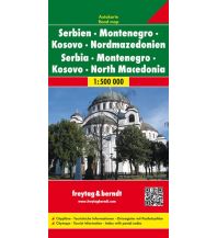 f&b Straßenkarten freytag & berndt Auto + Freizeitkarte, Serbien - Montenegro - Mazedonien 1:500.000 Freytag-Berndt und ARTARIA