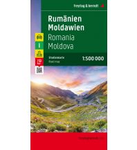 f&b Straßenkarten Rumänien - Moldawien, Straßenkarte 1:500.000 Freytag-Berndt und ARTARIA