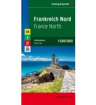 f&b Road Maps Frankreich Nord, Straßenkarte 1:500.000, freytag & berndt Freytag-Berndt und ARTARIA