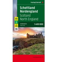 f&b Straßenkarten Schottland - Nordengland, Autokarte 1:400.000, freytag & berndt Freytag-Berndt und ARTARIA