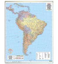Südamerika Wandkarte-Magnetmarkiertafel: Südamerika politisch 1:8.000.000 Freytag-Berndt und Artaria