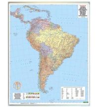 Südamerika Wandkarte-Markiertafel: Südamerika politisch 1:8 Mill. Freytag-Berndt und Artaria