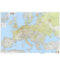 f&b Straßenkarten Wandkarte-Markiertafel: Europa physisch Großformat, 1:2,6 Mio. Freytag-Berndt und Artaria