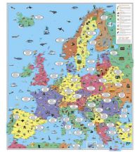Europe Wandkarte-Markiertafel: Kinderkarte Europa 1:3.700.000 Freytag-Berndt und Artaria