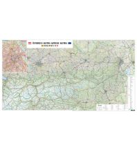 f&b Straßenkarten Wandkarte-Magnetmarkiertafel: Österreich physisch Großformat 1:300.000 Freytag-Berndt und Artaria
