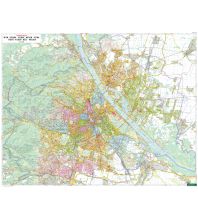 Österreich Wandkarte-Markiertafel: Wien 1:15.000 politisch Freytag-Berndt und Artaria