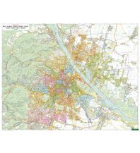 f&b Stadtpläne Wandkarte: Wien Wandplan 1:15.000 Freytag-Berndt und Artaria