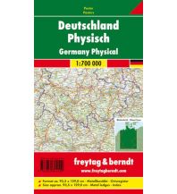 Deutschland Wandkarte-Markiertafel: Deutschland physisch 1:700.000 Freytag-Berndt und Artaria