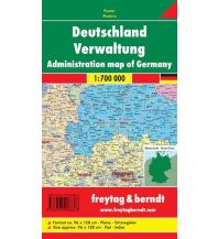 f&b Straßenkarten Wandkarte: Deutschland Verwaltung, Magnetmarkiertafel 1:700.000 Freytag-Berndt und Artaria