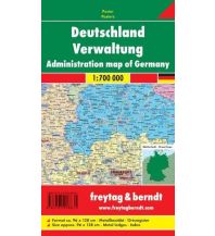 Europe Wandkarte: Deutschland Verwaltung Metallbestäbt 1:700.000 Freytag-Berndt und Artaria