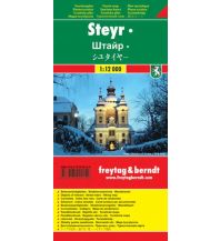 f&b Stadtpläne Steyr Touristenplan 1:12.000 Freytag-Berndt und ARTARIA