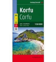 f&b Straßenkarten Korfu, Straßen- und Freizeitkarte 1:50.000, freytag & berndt Freytag-Berndt und ARTARIA