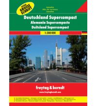 f&b Road Maps Deutschland Supercompact, Autoatlas 1:300.000 Freytag-Berndt und ARTARIA