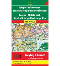 Europa Wandkarte: Europa - Naher Osten - Zentralasien, politisch, Großformat, 1:4,2 Mill. Freytag-Berndt und Artaria