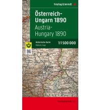 Nachdrucke historischer Karten Österreich-Ungarn 1890, 1:1,5 Mio., Historische Karte, freytag & berndt Freytag-Berndt und ARTARIA