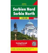 f&b Straßenkarten freytag & berndt Auto + Freizeitkarte, Serbien Nord 1:200.000 Freytag-Berndt und ARTARIA