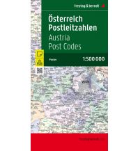 Postcode Maps freytag & berndt Karte Österreich Postleitzahlen, gefaltet 1:500.000 Freytag-Berndt und ARTARIA