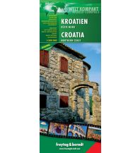 f&b Straßenkarten Kroatien Küste Nord - Welt Kompakt Serie Freytag-Berndt und ARTARIA