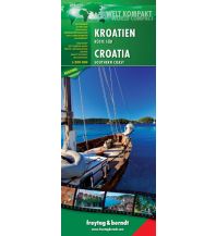 f&b Straßenkarten Kroatien, Küste Süd, Autokarte 1:200.000 Freytag-Berndt und ARTARIA