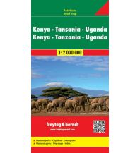f&b Straßenkarten f&b Autokarte Kenya - Tansania - Uganda - Ruanda 1:2 Mio. Freytag-Berndt und ARTARIA
