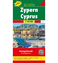 f&b Straßenkarten Zypern, Top 10 Tips, Auto- & Freizeitkarte 1:150.0000 Freytag-Berndt und ARTARIA