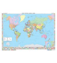 Weltkarten Wandkarte-Magnetmarkiertafel: Welt politisch International, 1:35 Mill. Freytag-Berndt und Artaria