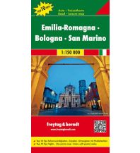 f&b Road Maps freytag & berndt Auto + Freizeitkarte Emilia-Romagna - Bologna - San Marino 1:150.000 Freytag-Berndt und ARTARIA