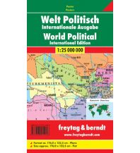 Weltkarten Wandkarte: Welt politisch, Internationale Ausgabe, 1:25.000.000, Großformat, Poster Freytag-Berndt und Artaria