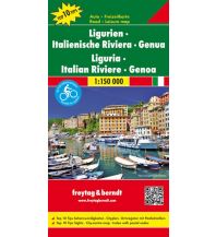f&b Straßenkarten Ligurien - Italienische Riviera - Genua, Autokarte 1:150.000, Top 10 Tips Freytag-Berndt und ARTARIA