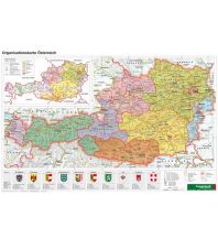 Schulhandkarten Österreich Organisiation - Planokarte 1:1.400.000 Freytag-Berndt und ARTARIA