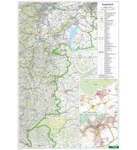 f&b Straßenkarten Wandkarte: Burgenland 1:200.000 Freytag-Berndt und Artaria