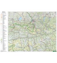 Österreich Wandkarte: Salzburg - Salzkammergut 1:200.000 Freytag-Berndt und Artaria