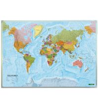 f&b Posters and Wall Maps Wandkarte-Markiertafel: The World, international 1:40.000.000 Freytag-Berndt und Artaria