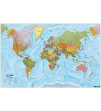 World Maps Wandkarte: Die Welt XXL, deutsch, Poster 1:20.000.000, Plano in Rolle Freytag-Berndt und Artaria