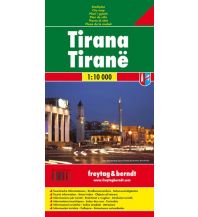 f&b Stadtpläne Tirana, Stadtplan 1:10.000 Freytag-Berndt und ARTARIA