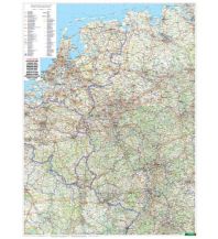 f&b Poster und Wandkarten Wandkarte: Deutschland West, Poster, 1:500.000, Plano in Rolle Freytag-Berndt und Artaria