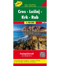 f&b Road Maps Cres - Lošinj - Krk - Rab, Autokarte 1:100.000, freytag & berndt Freytag-Berndt und ARTARIA
