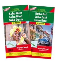 f&b Road Maps f&b Autokarten Set Kuba West und Ost 1:400.000 Freytag-Berndt und ARTARIA