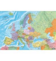 Europa Wandkarte-Metallbestäbt: Europa politisch 1:6 Mio. Freytag-Berndt und Artaria